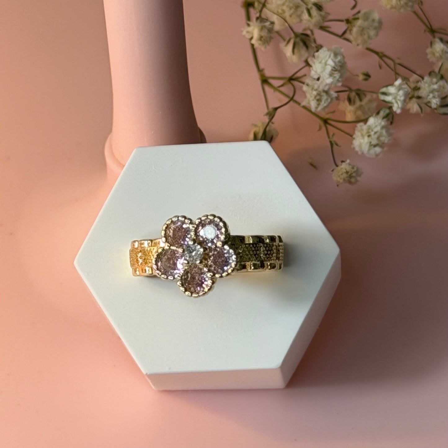 Pink Blossom ring