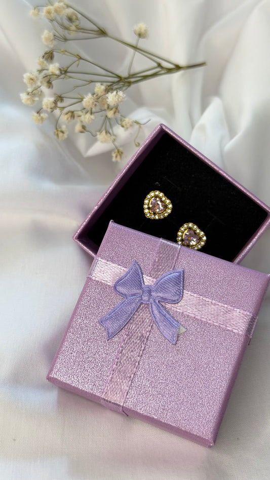 💕 Princess Heart Stud Earrings