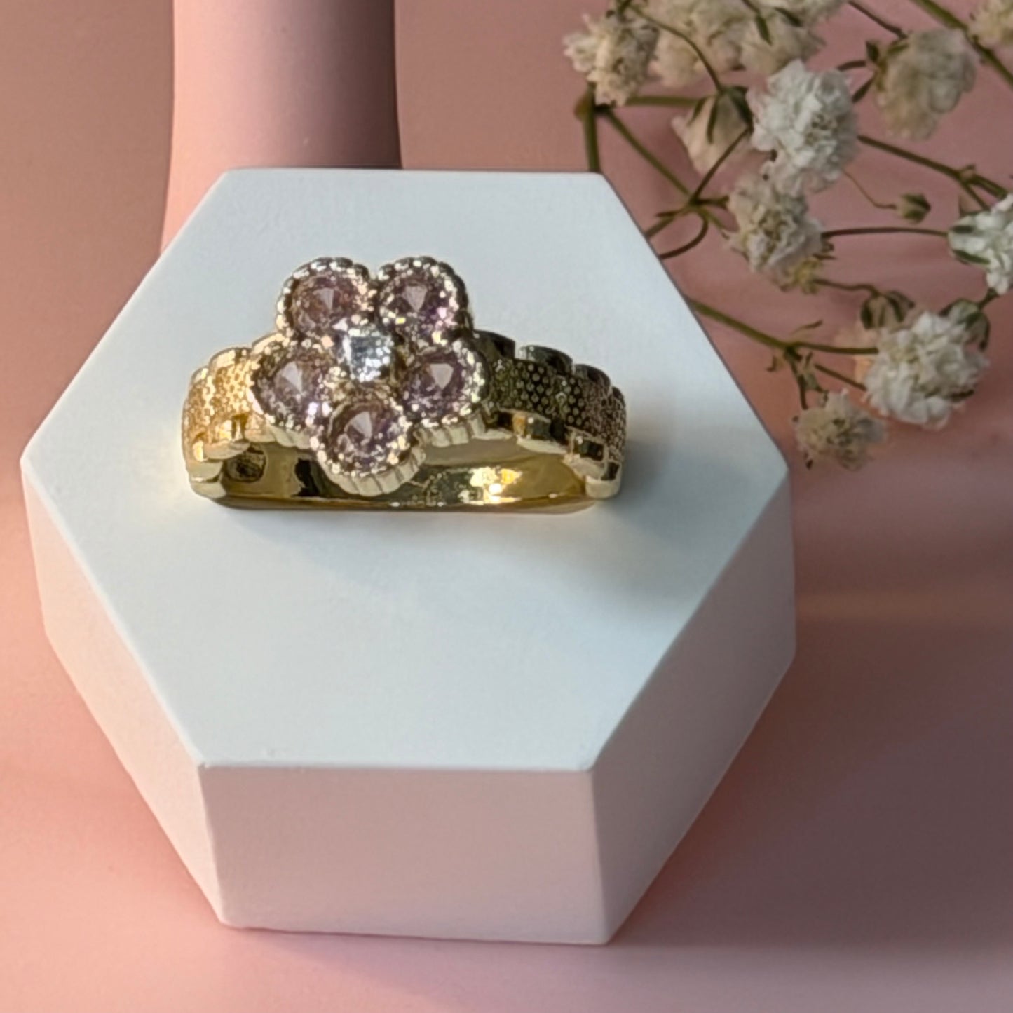 Pink Blossom ring