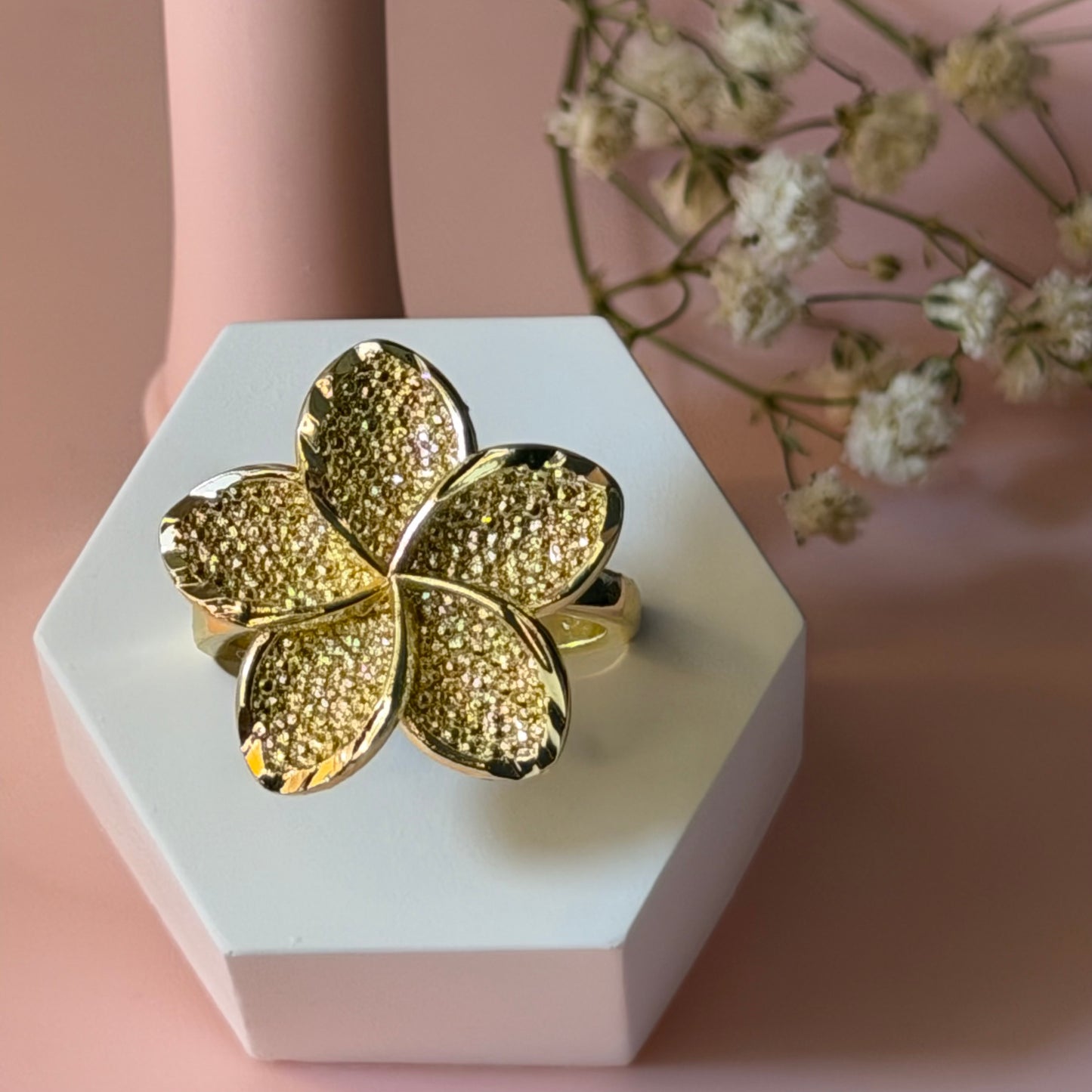 Golden Sakura Ring